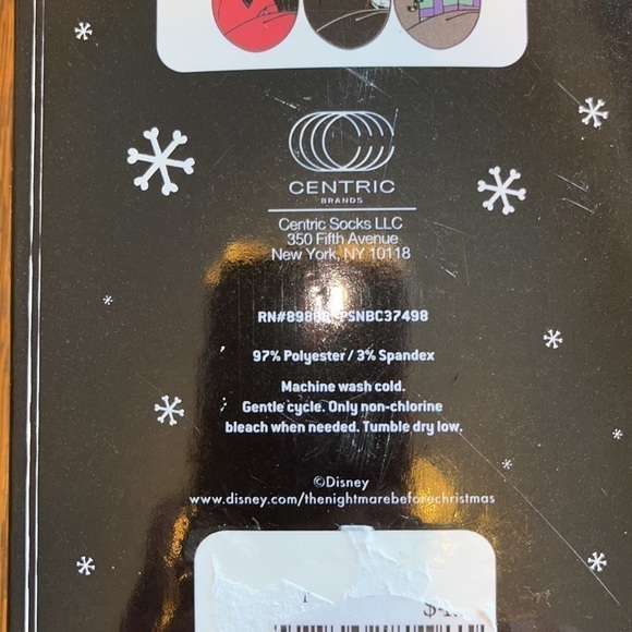 NEW IN BOX Disney Nightmare Before Christmas No Show Socks, 3pack - Picture 4 of 4